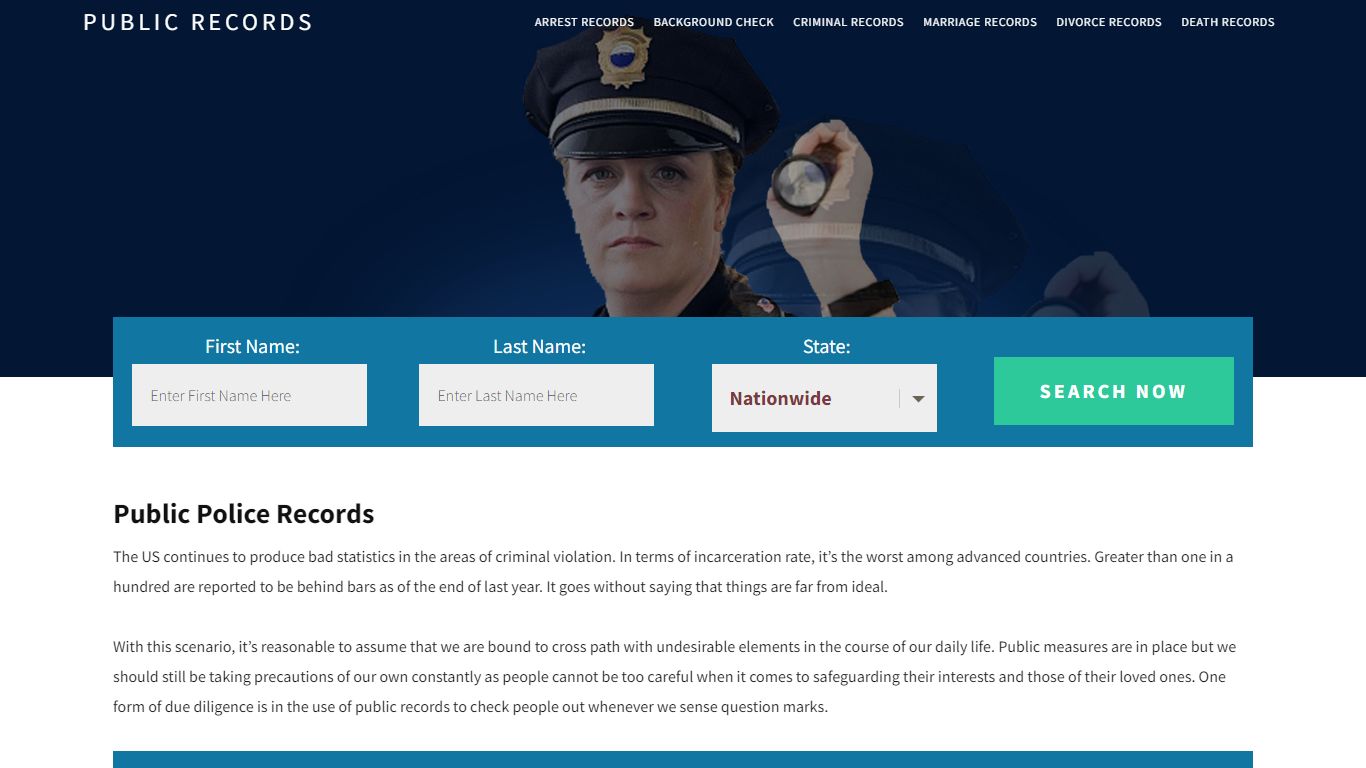 Public Police Records | Get Instant Reports On People